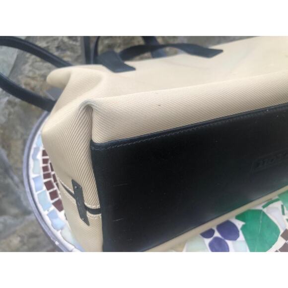 Coach y2k 7400 TWILL LEATHER MERCER SATCHEL BAG PURSE (130 - Picture 9 of 11